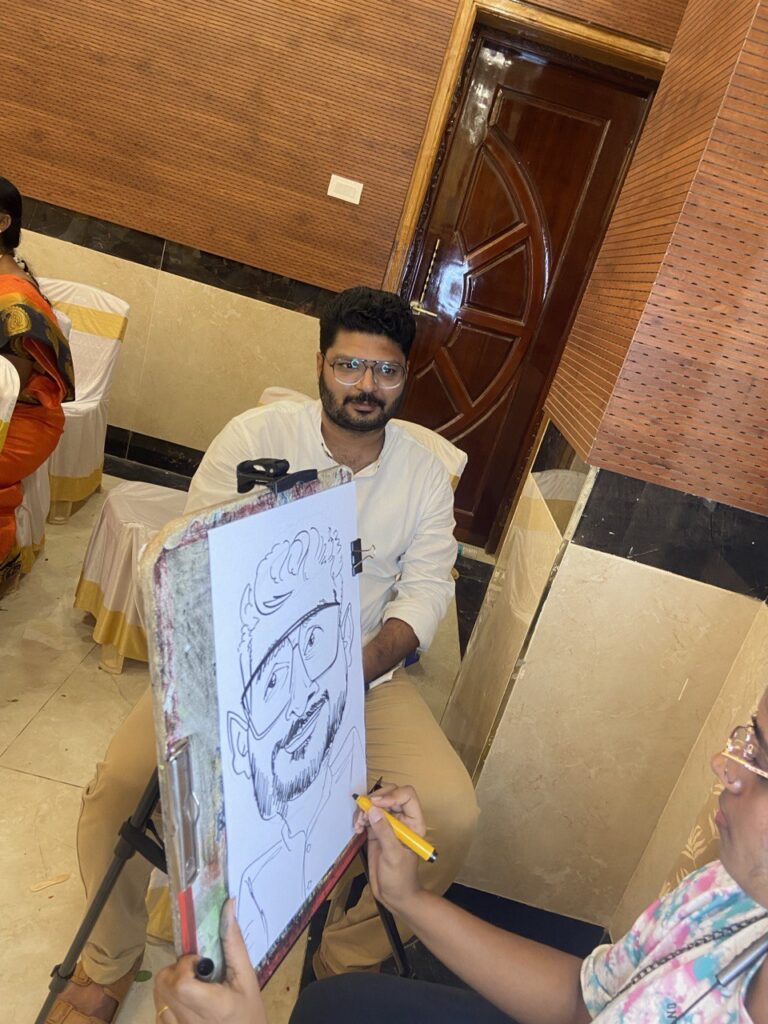 A Wedding to Remember with Live Caricature Art by Nile Event Planners
